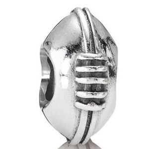 Pandora Football Charm – Retired Sterling Silver Sports Bead